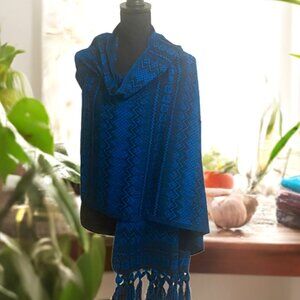 Mexican Rebozo/Shawl (Teal)